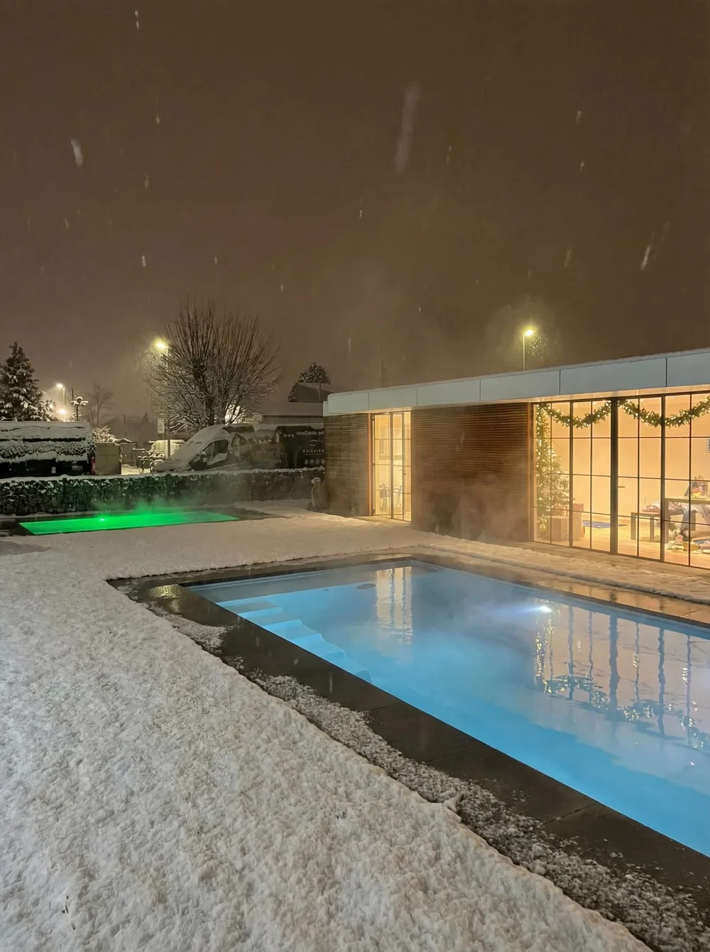 PoolFab-Pool im Winter mit Abdeckung, Bild 2