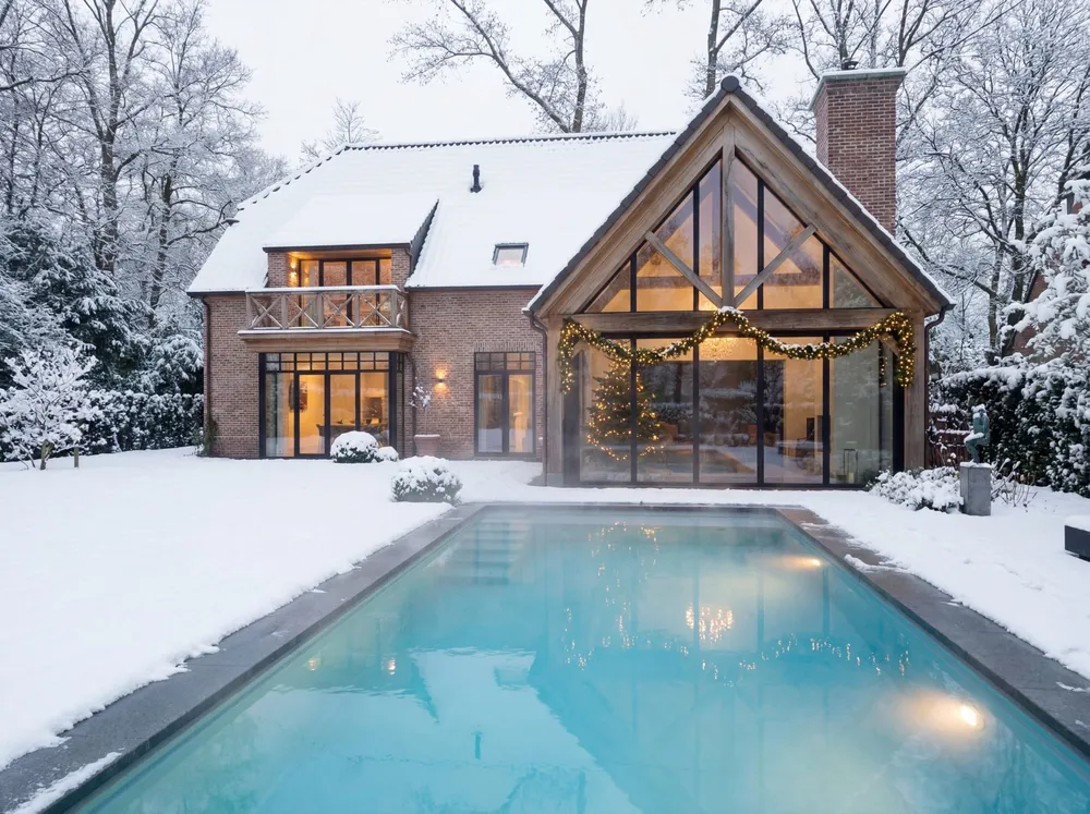 PoolFab-Pool im Winter mit Abdeckung, Bild 9