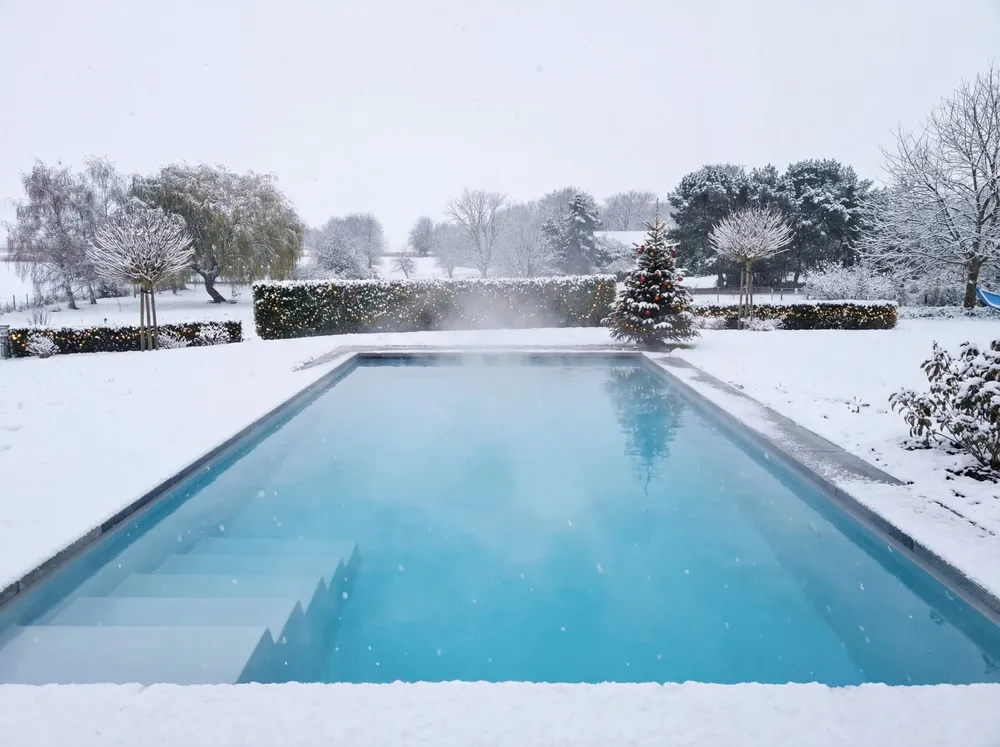 PoolFab-Pool im Winter mit Abdeckung, Bild 15