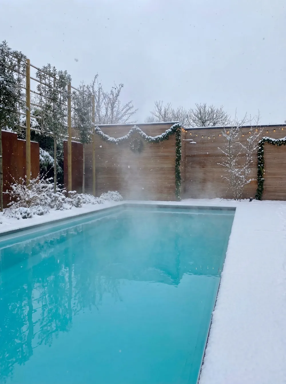 PoolFab-Pool im Winter mit Abdeckung, Bild 23